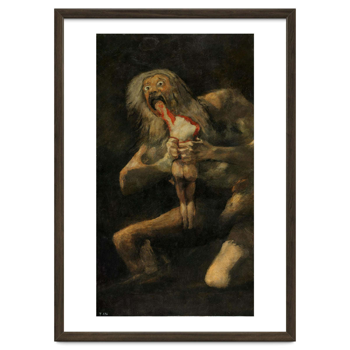 Francisco de Goya y Lucientes / 'Saturn devouring one of his sons', 1820-1823, Spanish School.