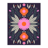Pink And Orange Flowers (Print Only) thumbnail