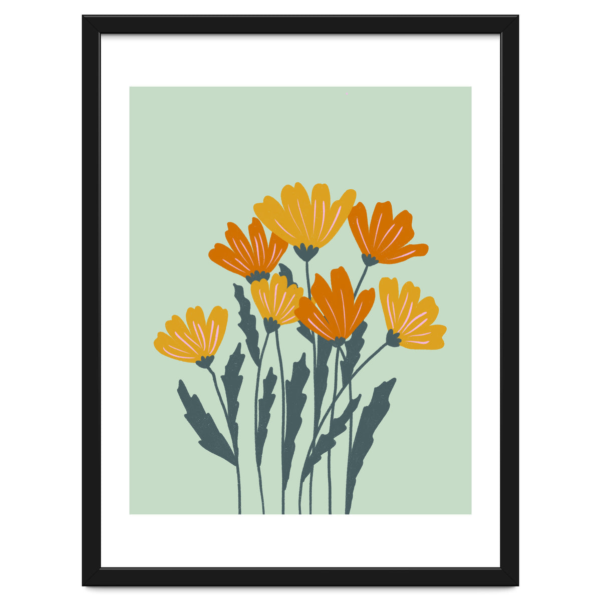 Orange and Yellow Flowers