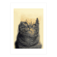 Cat double exposure (Print Only)