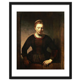Rembrandt Harmenszoon van Rijn / 'Young Girl at an Open Half-Door', 1645. thumbnail