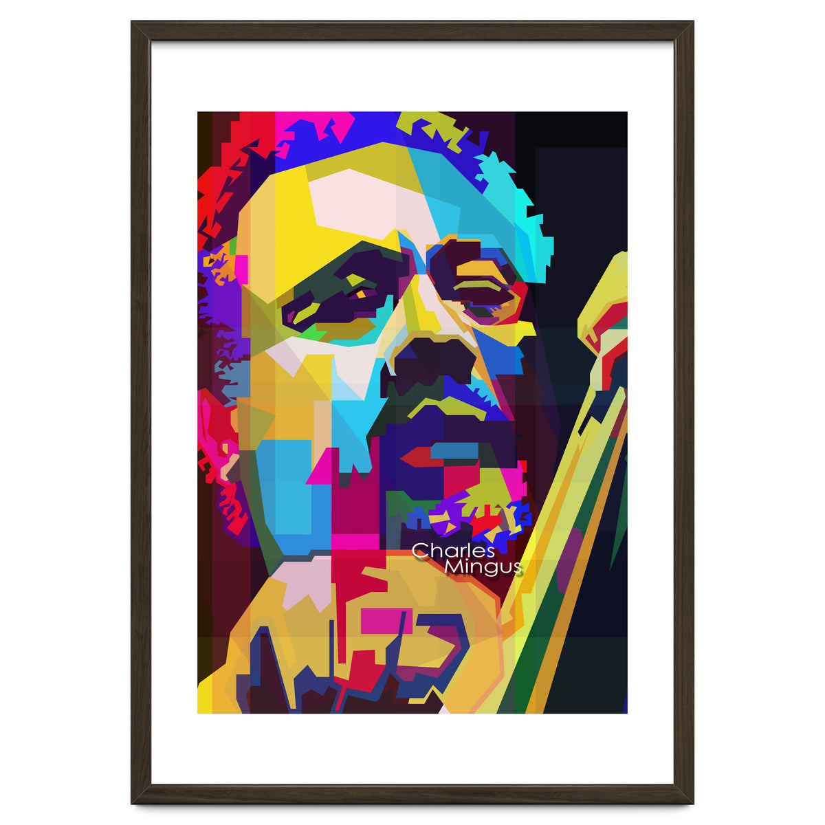 Charles Mingus Classic Jazz Pop Art WPAP
