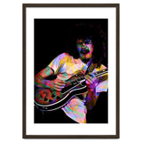 Carlos Santana . American Rock Guitarist Legend Colorful thumbnail