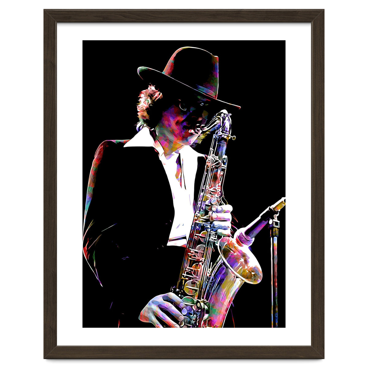 Gato Barbieri  Argentine Jazz Saxophonist Colorful Art
