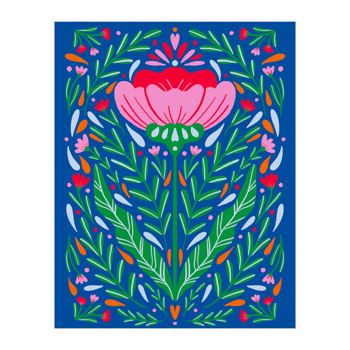 Bold Symmetrical Floral  (Print Only)