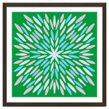 Petal Burst - green, blue, beige thumbnail