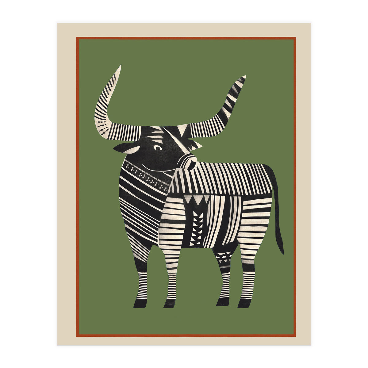 Striped Bull (Print Only)