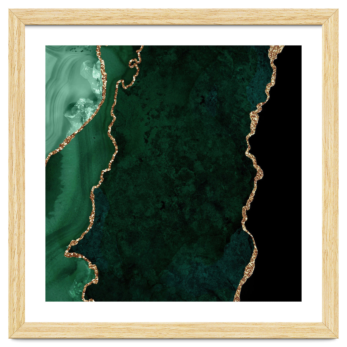 Emerald & Gold Agate Texture 04