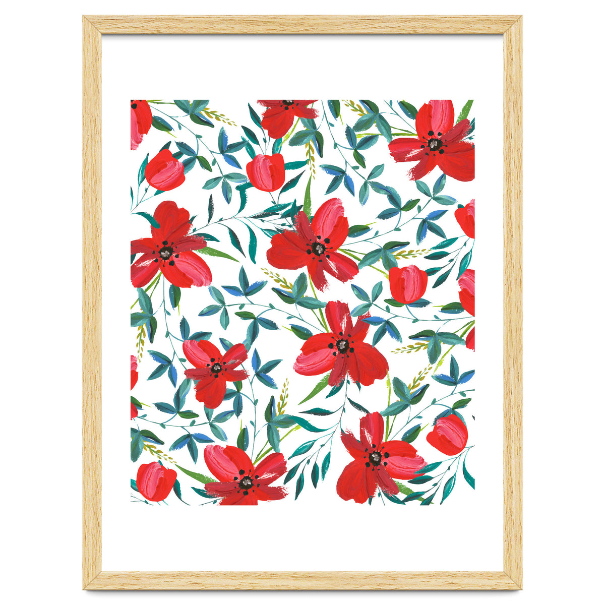 Red Blossom #society6 #decor #buyart