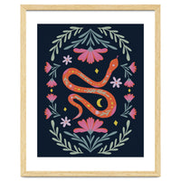 Cute Floral Snake