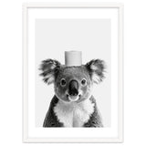 Koala, Toilet Paper Crown, Cute Animal Bathroom Art thumbnail