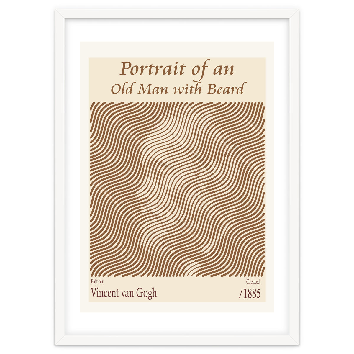 Portrait Of An Old Man With Beard – Vincent Van Gogh (1885)