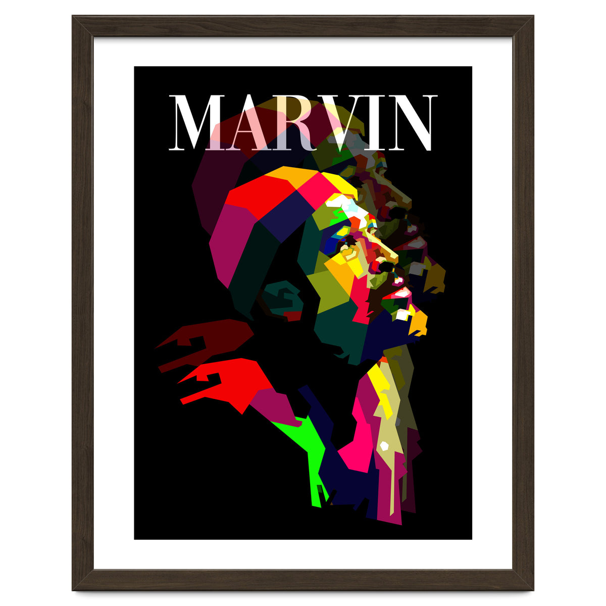 Marvin Gaye RNB Singer Pop Art WPAP
