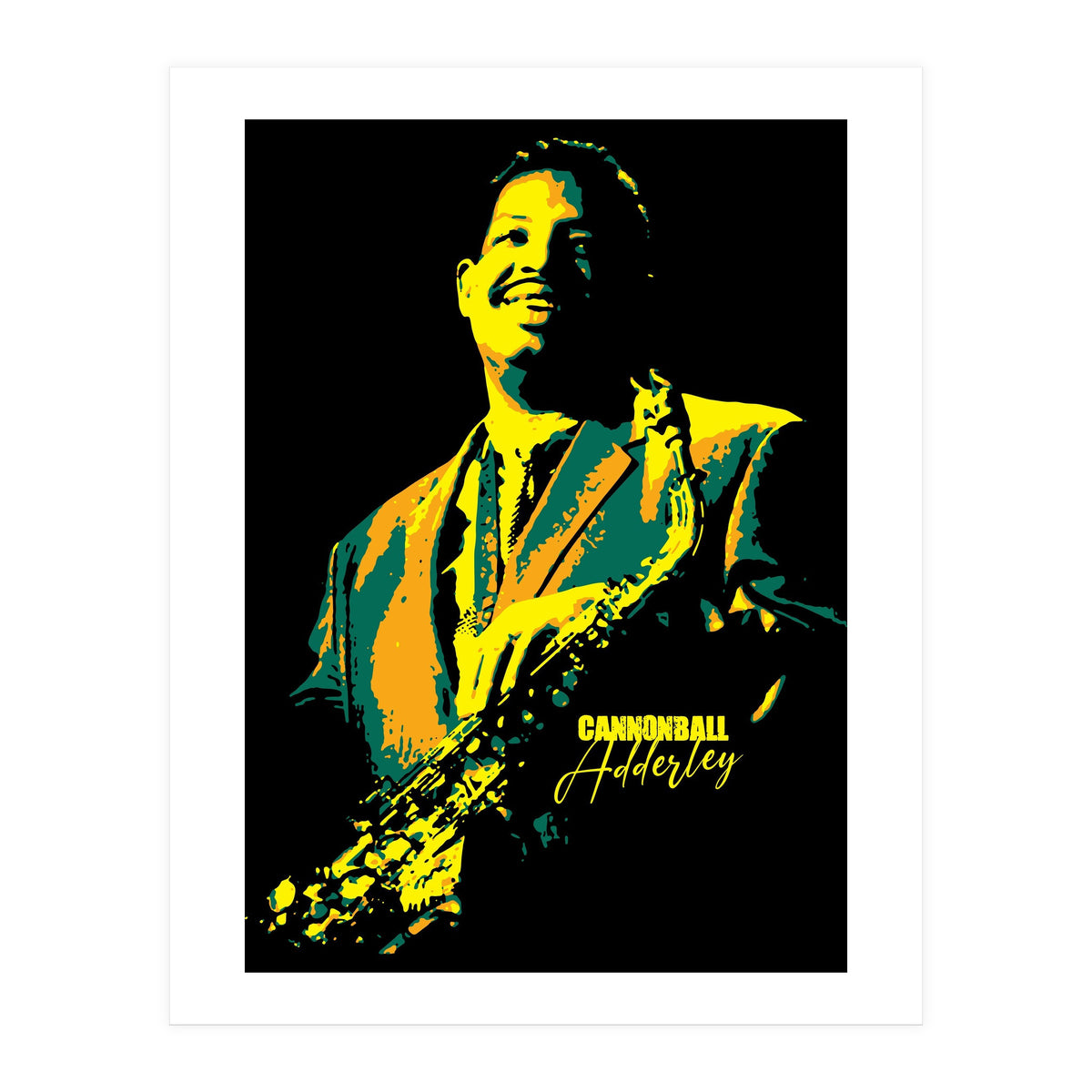 Cannonball Adderley American Jazz Saxophonist (Print Only)