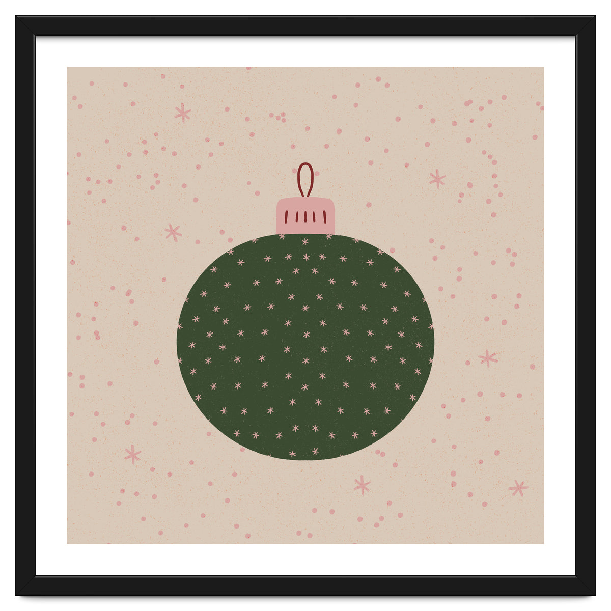 Christmas globe with snowflakes