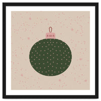 Christmas globe with snowflakes