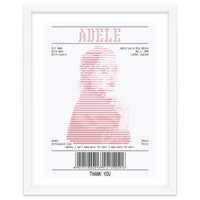 Receipt Art Adele Red