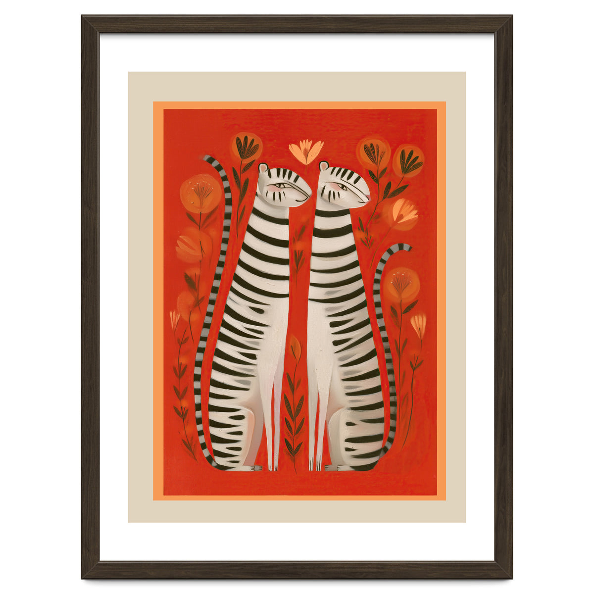 Striped Cat Pair