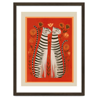 Striped Cat Pair