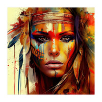 Powerful American Native Woman #6 (Print Only)