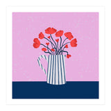 Poppies – pink and blue (Print Only) thumbnail