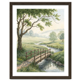 The Quiet Crossing: A Peaceful Meadow Bridge thumbnail