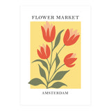 Amsterdam Flower Market - Modern Colorful Botanical Print (Print Only) thumbnail