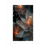 Ethereal Glowing Flora: Abstract Translucent Petals (Print Only) thumbnail