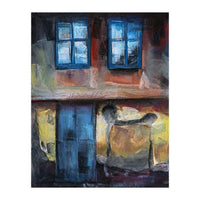 Pastel impression of an old house facade (Print Only)