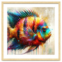 Colorful Tropical Fish Portrait