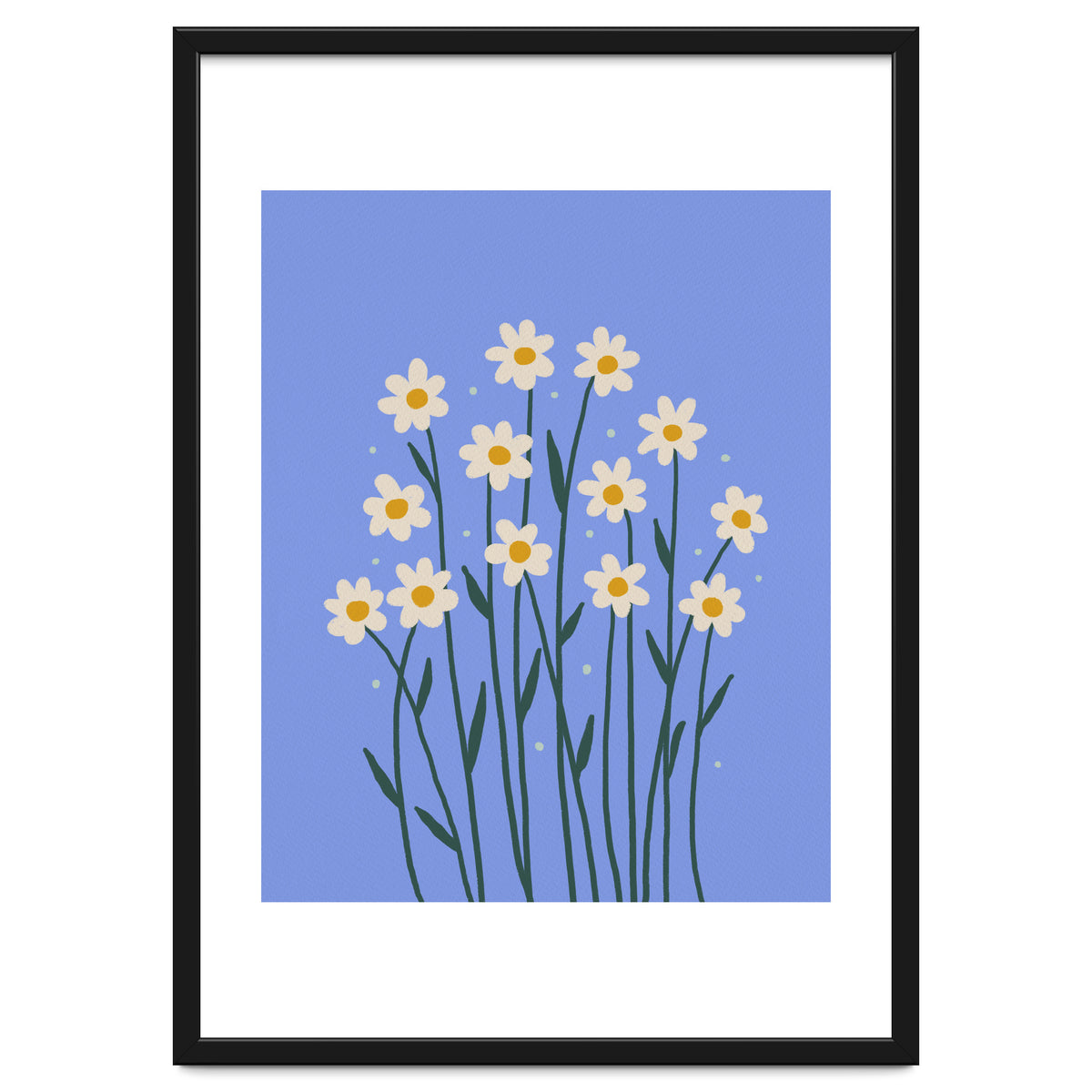 Simple Daisies - periwinkle