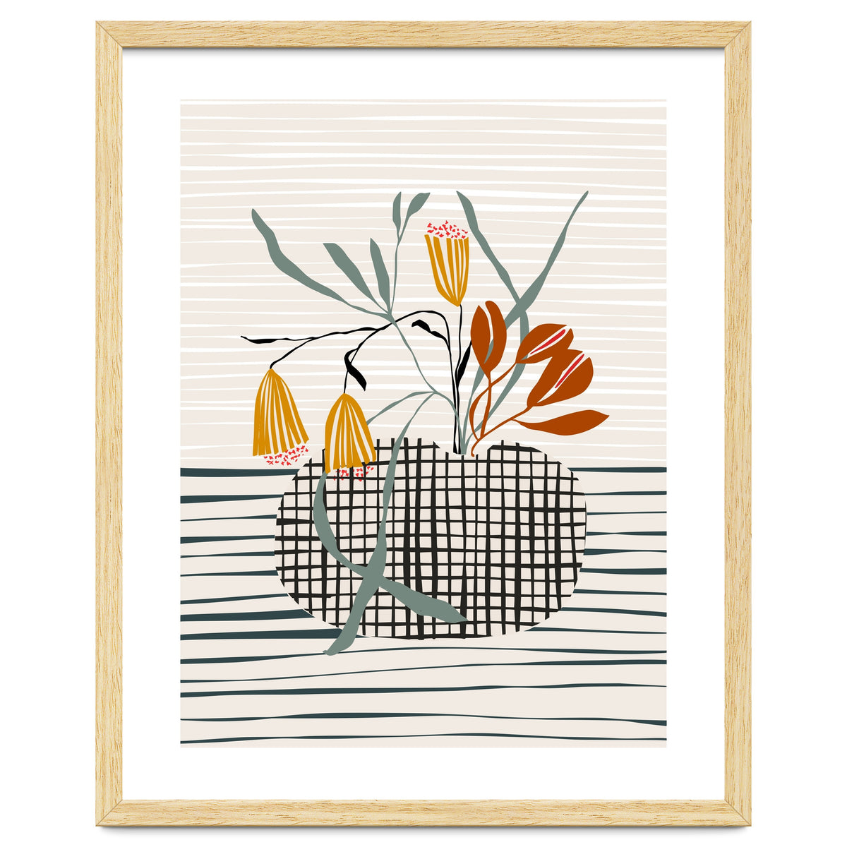 Midcentury vase light