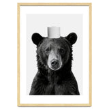 Bear, Toilet Paper Crown, Nursery Animal Art for Children thumbnail