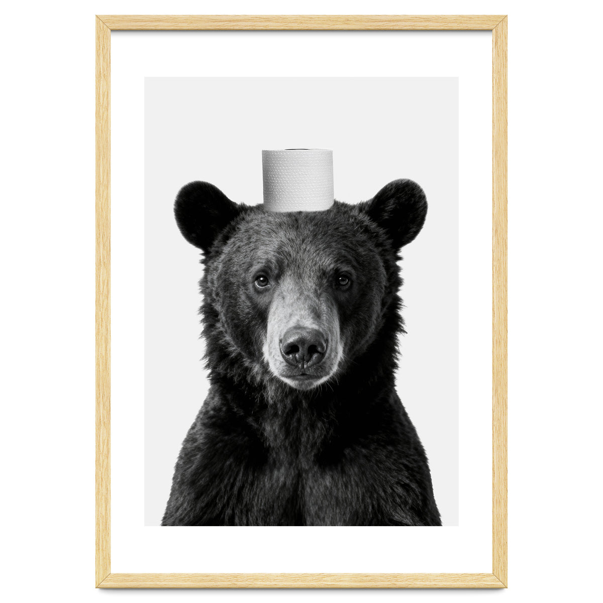 Bear, Toilet Paper Crown, Nursery Animal Art for Children
