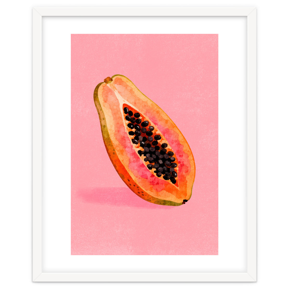 Papaya fruit illustration
