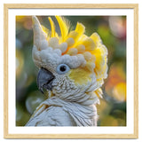 Yellow Crested Cockatoo Bird Close Up Portrait thumbnail