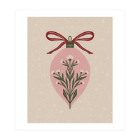 Christmas Floral Globe (Print Only)