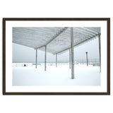 Sunshade site in the winter beach thumbnail