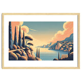 Vintage French Riviera Poster, France thumbnail