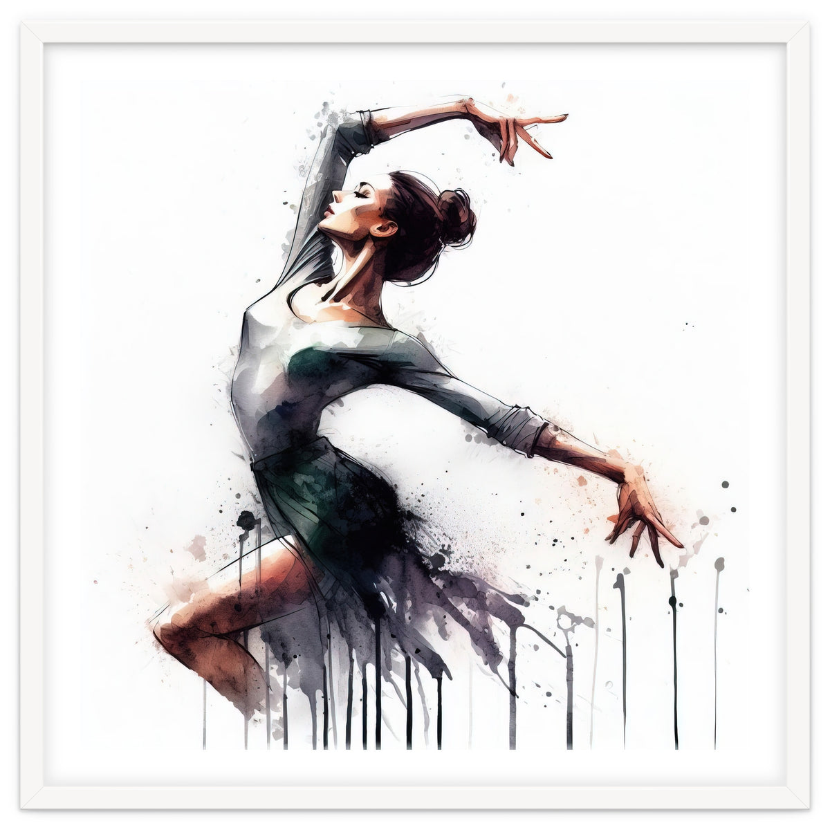 Watercolor Ballet Dancer #2