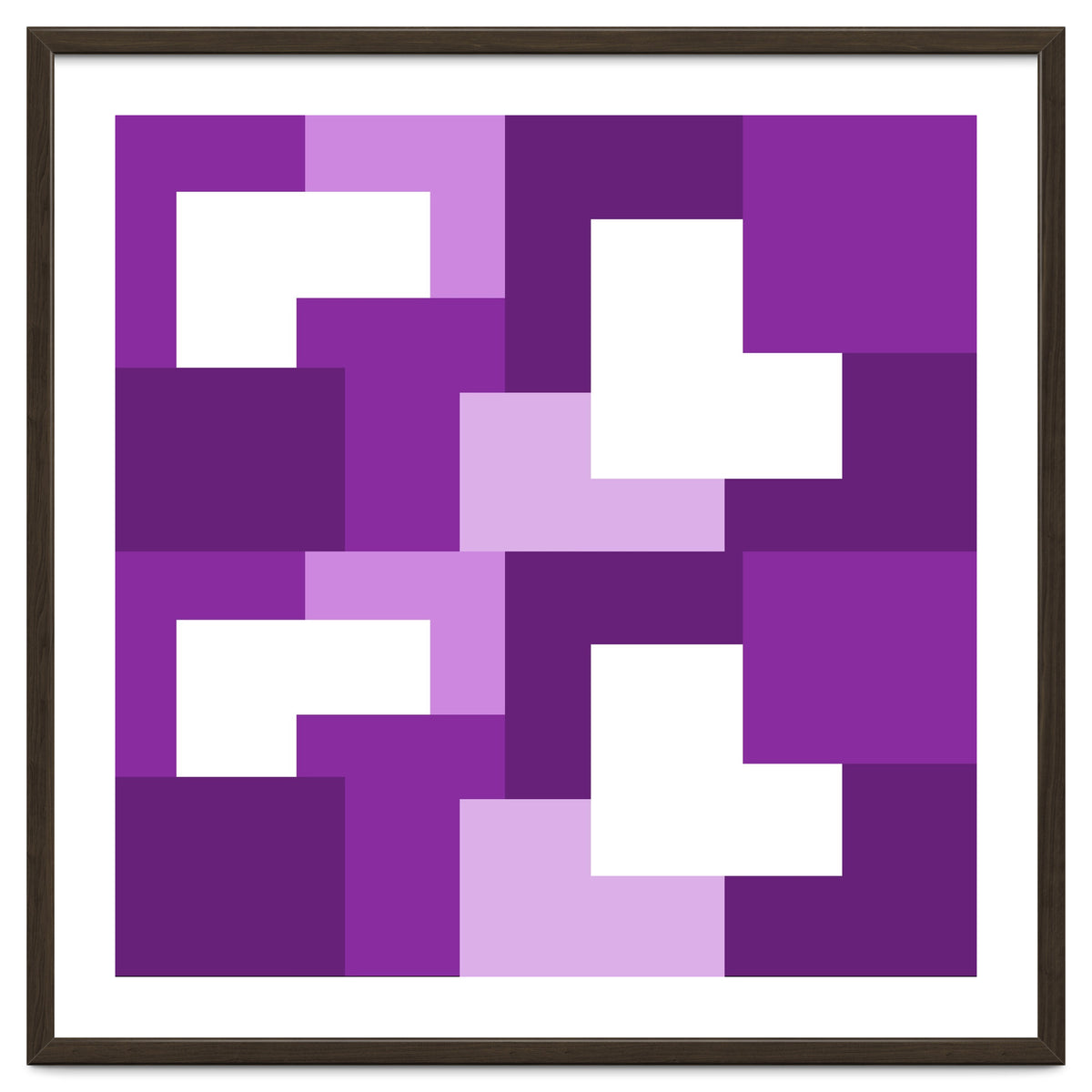Purple Abstract Square Tiles