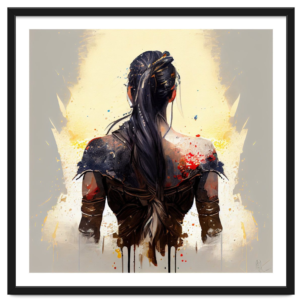 Powerful Warrior Back Woman #1