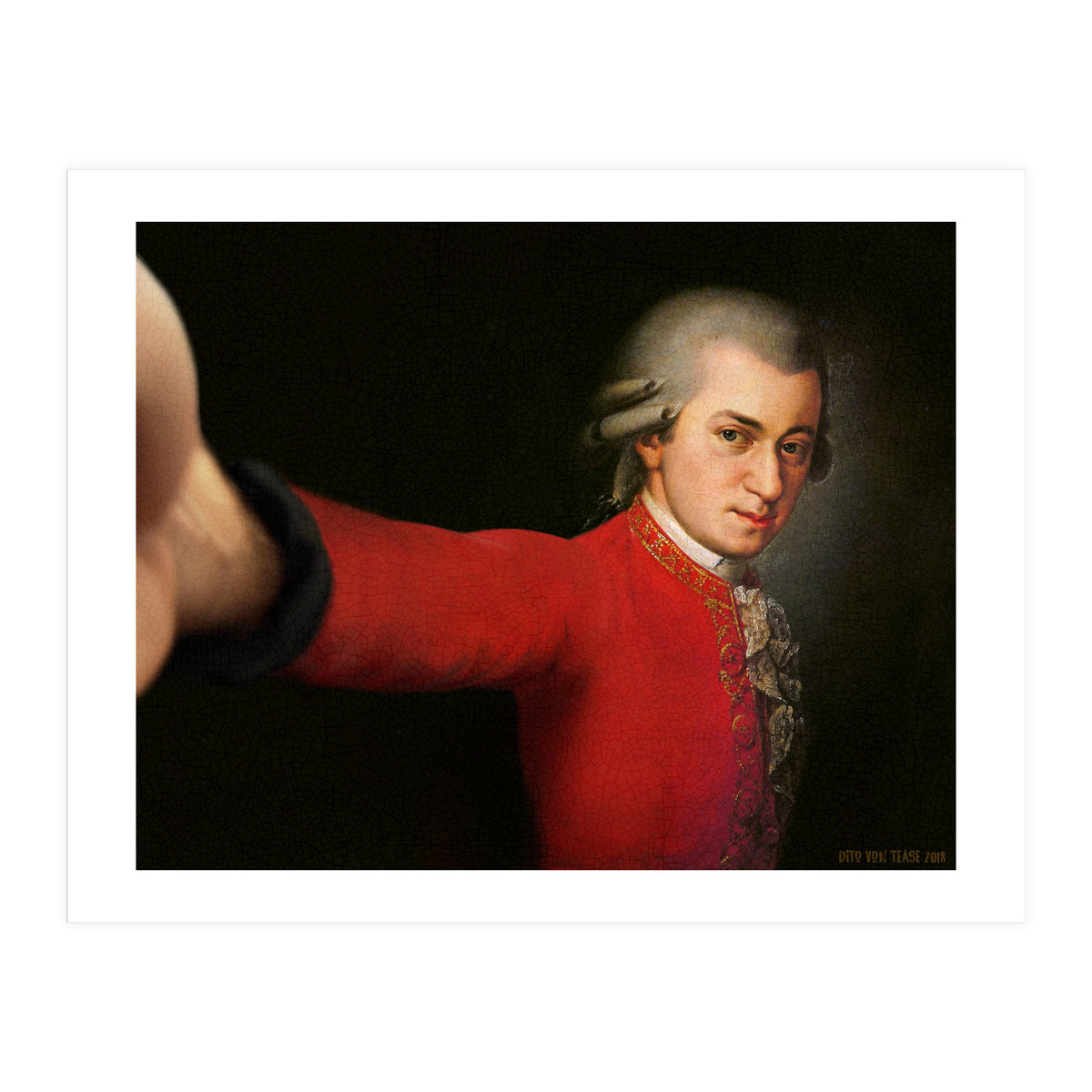 Wolfgang Amadeus Mozart - Selfie (Print Only)