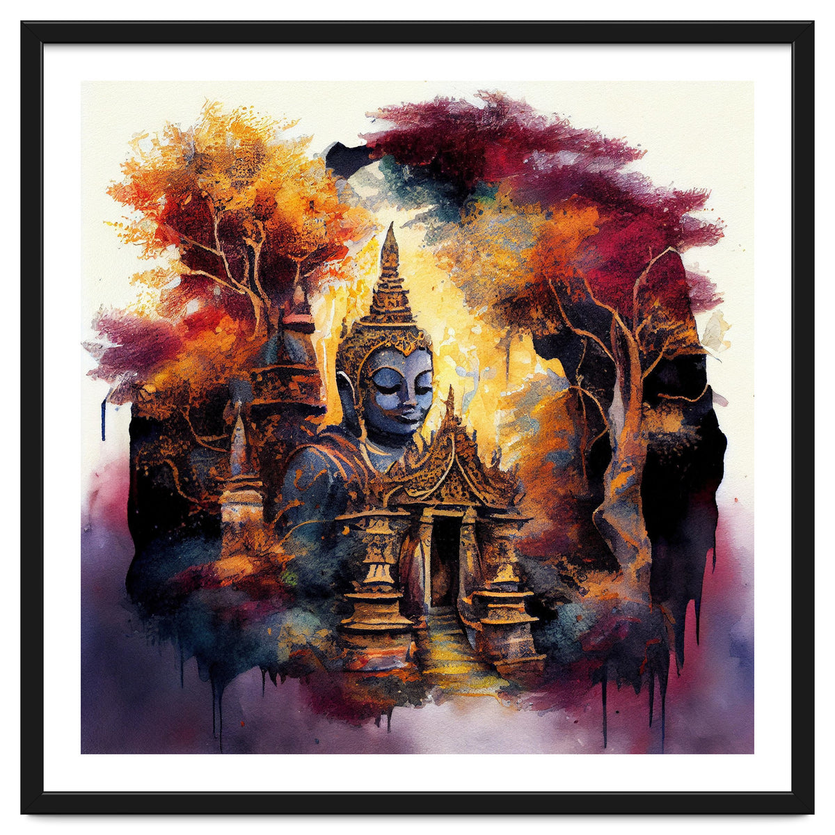 Autumn Forest Buddha Temple