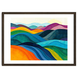 Abstract Vibrant Rolling Hills Landscape Art thumbnail