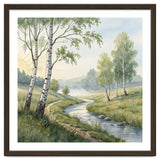 Morning Mist in the Birch Valley thumbnail
