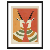 Two Gazelles In Stillness