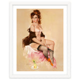 Sexy Pinup Brunette Modelling thumbnail