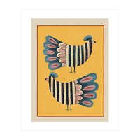 Striped Bird Pair II (Print Only)