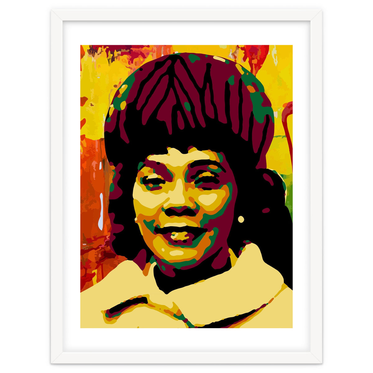 Coretta Scott King Colorful Abstract Art